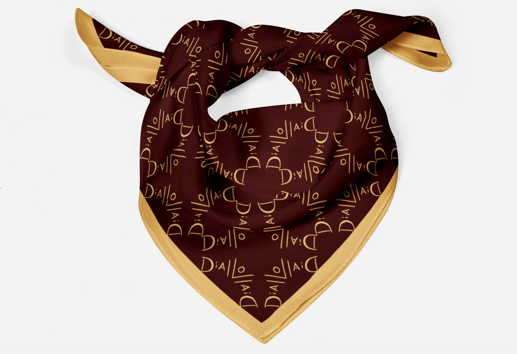 Diallo (TM) Signature Link Pattern Pure Silk Scarf